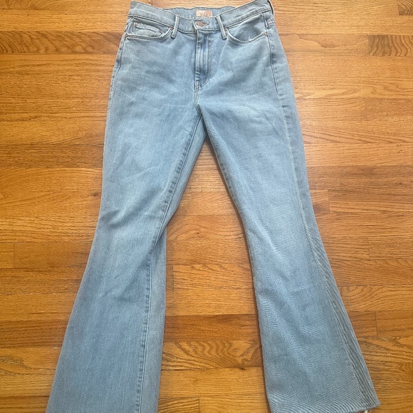 MOTHER Women's Boot Cut Jeans in Light Blue - Picture 1 of 4